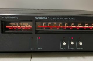 Vintage TANDBERG 3011A Programmable FM Tuner in 3