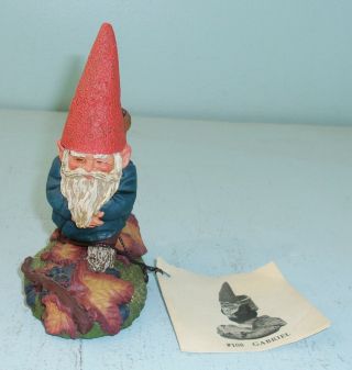 1988 Artina Gabriel Gnome Figurine First Edition W/ Hang Tag