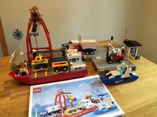 Vintage Lego Classic Town 6542 Launch And Load Seaport Harbor 1991 100 Complete