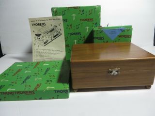 Vintage - Thorens 30 Tooth Music Box - Made in Switzerland - 10 Discs MIB 2