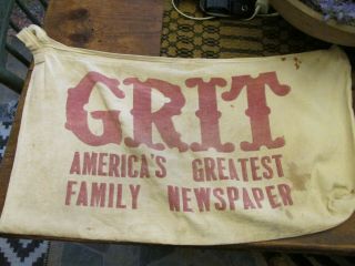 Vintage Grit Newspaper Delivery Bag Canvas Paperboy