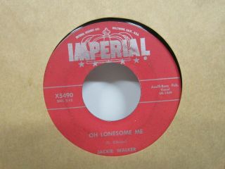 Jackie Walker - Oh Lonesome Me/only Teenagers Allowed - Rockabilly - 7 " 45rpm