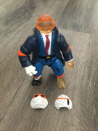 Vintage Tmnt Invisible Man Michelangelo Action Figure Invisible Mike Rare Mask
