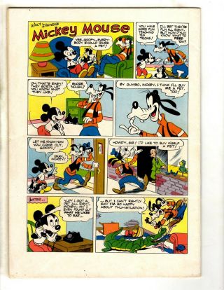 Four Color 334 FN Dell Silver Age Comic Book Walt Disney Mickey Mouse JL9 2