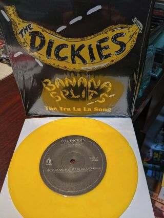 The Dickies - Banana Splits Tra La La Song / Paranoid Yellow Vinyl 7inch