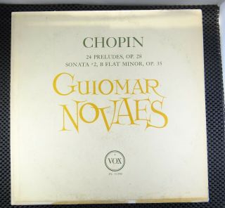 Chopin - Guiomar Novaes ‎– 24 Preludes,  Opus 28 (vox Pl 10.  940)