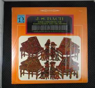 Bach ‎– Four Concertos For Harpsichords And Orchestra (nonesuch ‎– H - 71019)
