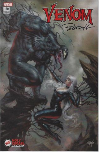 Venom 160 Lucio Parrillo Signed W/ Paradise City Comic Con Black Cat Variant