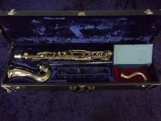 Vintage Evette Buffet Bass Clarinet Made In France,  Case