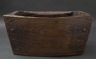 Antique Vintage Rare Old Primitive Style Hand Carved Wooden Trinket Box Crate