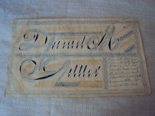 Pa German Birth Certificate Fraktur Berks County Richmond Twp Sittler 1831 B