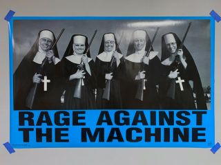 Rage Against The Machine Nuns With Guns Poster 1997 Ratm Vintage