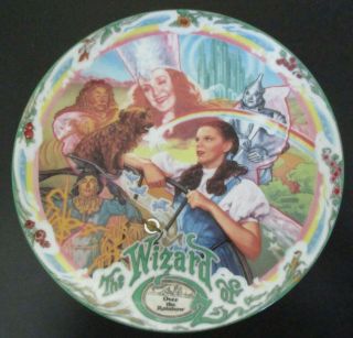 Knowles Musical " Over The Rainbow " Collectors Plate By Bradex The Wizard Of Oz