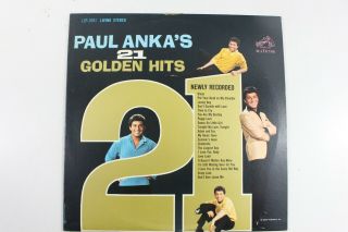 1963 Vintage Lp Paul Anka’s 21 Golden Hits Lsp 2691 Vinyl Lp Record - R31
