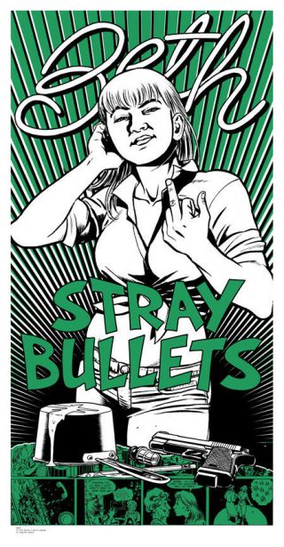 Stray Bullets: " Beth " Silk Screen Poster