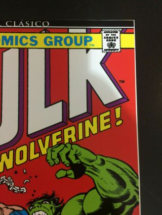 Incredible Hulk 181 1st WOLVERINE - Marvel Mexico in Spanish 3