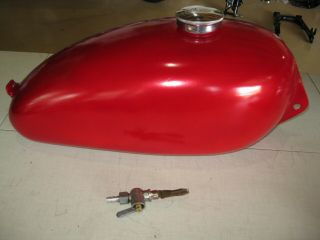 Vintage Wassell British Gas Tank With Cap And One Petcock Triumph Bsa