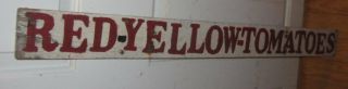 Great Old Double Sided Wooden Farm Market Sign Lettering,  Old Paint Nr