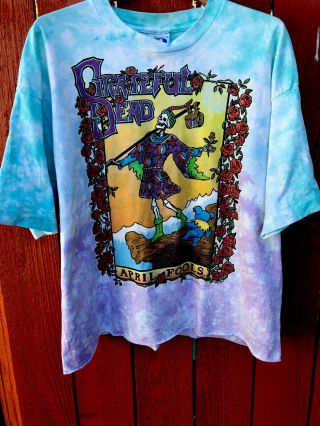 Vintage Grateful Dead Xl T - Shirt 1993 " The April Fools Joker " By David Opie