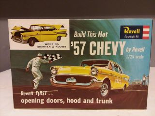 Vintage Revell 1957 Chevy Model Car Kit Parts 1/25 1963 Usa