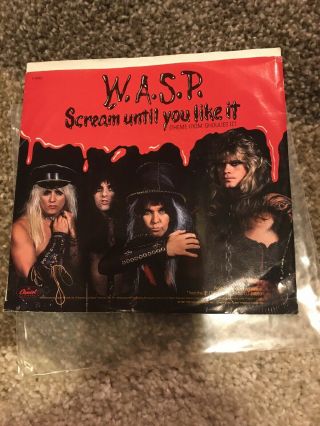 Wasp Scream Until You Like It 45’ Vinyl