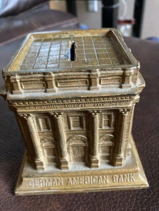 German American Bank Minneapolis,  Mn Souvenir Bld (rare: Art Metal)