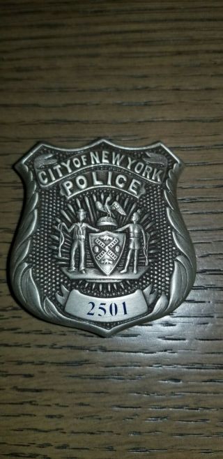 Vintage Obsolete 1898 Consolidation Shield NY Police Anique Obsolete Badge 2