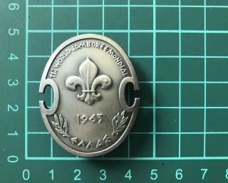 Vintage Boy Scout Memorial - 1963’s World Scout Jamboree Participant Badge 45x35mm