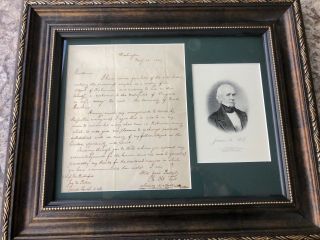 President James Polk Signed Autographed Letter As President1847 Rr
