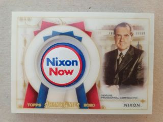 Richard Nixon 2020 Allen Ginter Presidential Campaign Pin Nixon Now 23/25