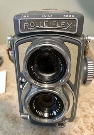Vintage Rolleiflex 3.  5f TLR 4x4 1931 - 1938 Baby Rolleiflex Camera 2