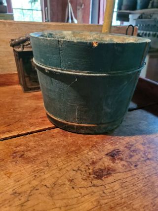 Early Wooden Bucket Paint NR 2