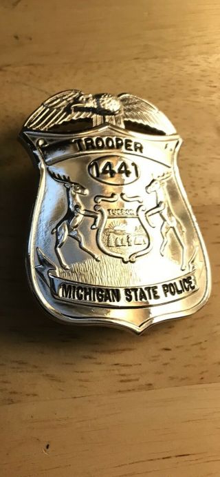 Obsolete Defunct Michigan State Police Badge