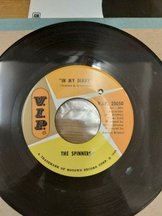 The Spinners.  Northern soul.  In my diary 2