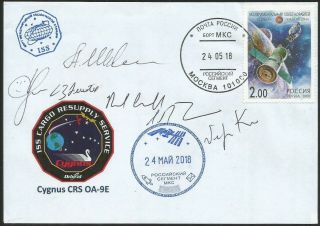 Space Mail Flown Cover /cygnus - 9 Nasa/ Astronaut Autograph 金井 宣茂