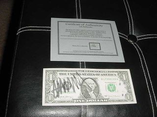 President Donald Trump Signed Autographed Auto $1 Dollar Bill Jla & Holo