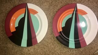 Rare Two Limoges Custom Decorative Plates For The Rainbow Room York City