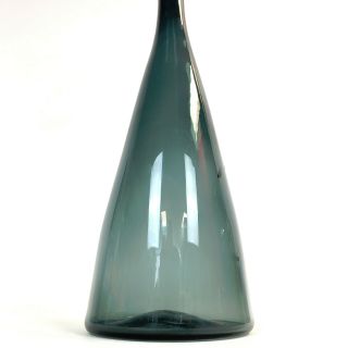 Vintage BLENKO 920 Charcoal Glass Decanter 22.  5 