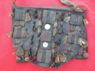 Magnificent Yoruba Tribe Vintage Ifa Fetish & Amulet Divination Bag Nigeria 2