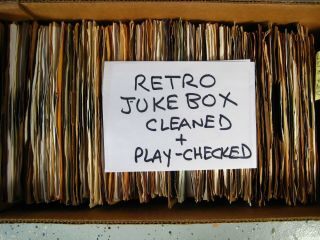 Retro Jukebox You Select 45 Rpm Vinyl Hit Records Cleaned And Plays Vg,  Or Nm -.
