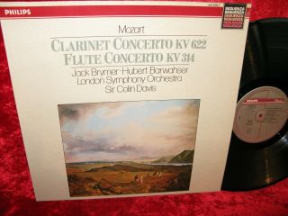 1964 Holl Nm Philips 416 9781 Stereo Mozart Clarinet Concerto,  Flute Concerto Br