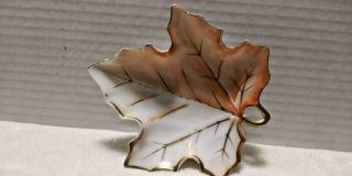 Vintage China Leaf Trinket Candy Nut Dish Made In Occupied Japan Ucagco