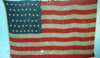 Vintage Large 45 Star United States Of America Flag 12 X 7 1/2 Feet Rare