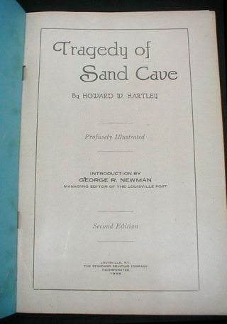 Floyd Collins 1925 Tragedy of Sand Cave Paperback Book Mammoth Cave Kentucky 2