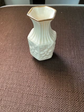 Vintage Aynsley Bone China Mini Bud Vase - Made In England - Floral Embossed - Camelli