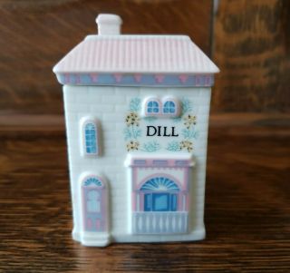 Vintage Lenox Fine Porcelain Spice Village 1989 Replacement Dill Jar Container