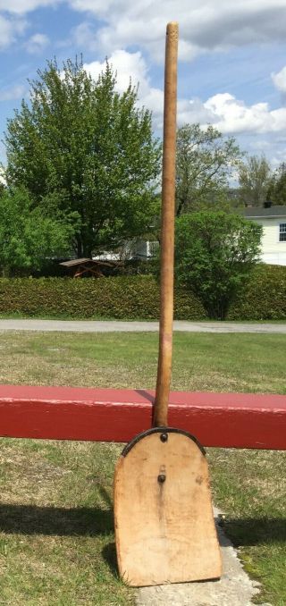 Antique Wooden Shovel 52 " Long Farm Country Decor 59