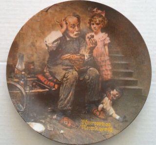 Norman Rockwell Decortive Plate - The Cobbler - 1978 -