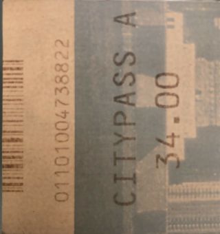 9 - 11 World Trade Center Ticket Dated 9 - 10 - 01 2