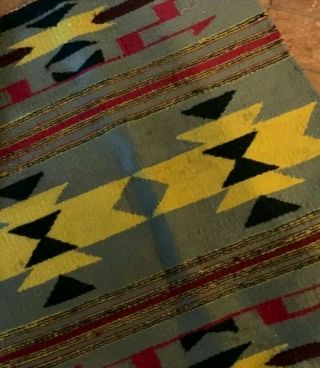 Navajo Rug Double Saddle Blanket Vintage Native American Indian Weaving